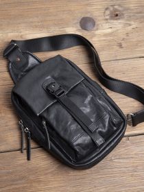 Small Chest Bag Men's Trendy Genuine Leather Small Size