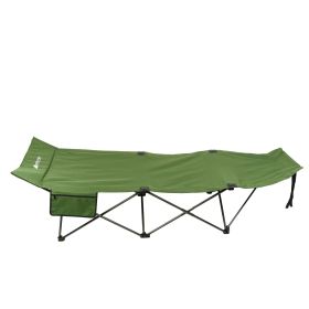 Adult Camp Cot, Green, 80.2 inches x 30.2 inches x 23.5 inches