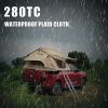 Roof tent with 280TC 2000 waterproof lattice cloth for Camping