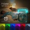 Portable Air Conditioner Fan;  5 In 1 600ml Timed Air Cooling Fan With 7 Color Lights 5 Jets 3 Speeds