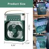 Portable Air Conditioner Fan;  5 In 1 600ml Timed Air Cooling Fan With 7 Color Lights 5 Jets 3 Speeds