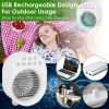 4 In 1 Portable Mini Desktop Air Conditioner Fan Water Mist Cooling Fan