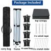 10x10 Pop Up Canopy Tent Instant Folding Canopy with 4 Weight Sandbags, Black