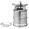 Outdoor Mini Stainless Steel Folding Wood Stove Wood Stove Portable BBQ Camping Stove