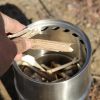 Outdoor Mini Stainless Steel Folding Wood Stove Wood Stove Portable BBQ Camping Stove