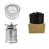 Outdoor Mini Stainless Steel Folding Wood Stove Wood Stove Portable BBQ Camping Stove