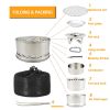 Outdoor Mini Stainless Steel Folding Wood Stove Wood Stove Portable BBQ Camping Stove
