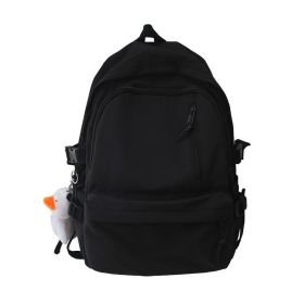 Korean Version Of Bright Face Leisure Outdoor Travel Backpack Women's Bag (Color: Black)