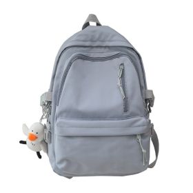Korean Version Of Bright Face Leisure Outdoor Travel Backpack Women's Bag (Color: Blue)