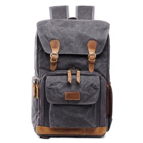 Waterproof Double Shoulder Liner Lens Bag (Color: Dark Grey)