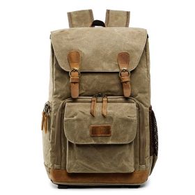 Waterproof Double Shoulder Liner Lens Bag (Color: Khaki)