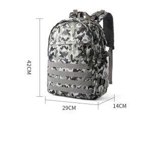 Camouflage Backpack With USB port (Option: Camouflage blue-Small)