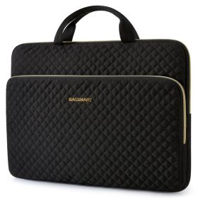 Women's Fashion Solid Color Laptop Bag (Option: Black-5inch)