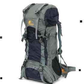 60L Waterproof hiking Cam Travel Bag Climbing Backpack (Color: Black)
