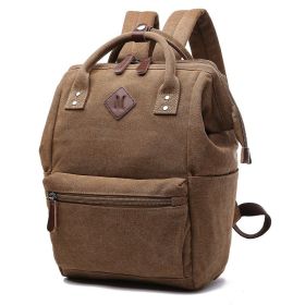 Men's Travel Portable Backpack (Color: Coffee)