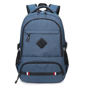 USB Rechargeable Backpack Tide Outdoor Sports (Option: Blue-18inches)