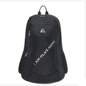 Outdoor Chair Backpack Hiking Camping Trekking Travel Shoulder Bag Multi-functional Large Capacity Camping Bag Folding Chairs (Color: Black)