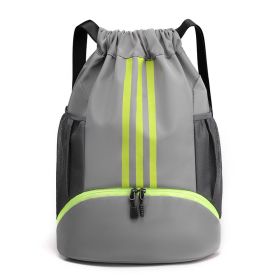 Women's Fashionable Drawstring Bag For Travel Backpack (Color: Light Grey)