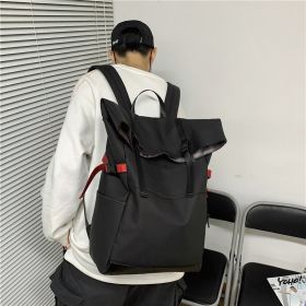 Girls' Large Capacity Trendy Backpack (Color: Black)
