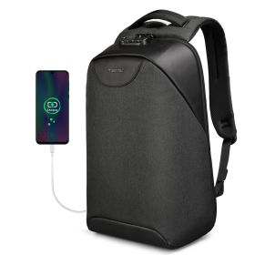 Multifunctional Backpack Combination Lock Anti-theft Business (Option: Black steel wire-15.6inch)