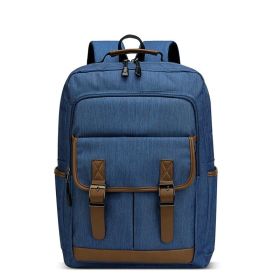 Backpack Fashion Travel Bag Laptop Bag Casual (Option: Blue-15.6)