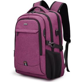 Travel Business Simple Leisure Backpack (Option: Rose Red)