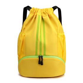 Women's Fashionable Drawstring Bag For Travel Backpack (Color: Yellow)