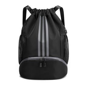Women's Fashionable Drawstring Bag For Travel Backpack (Color: Black)