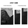 Traveling Camping Portable Double Person Waterproof Sleeping Bag W/ 2 Pillows