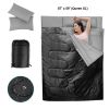 Traveling Camping Portable Double Person Waterproof Sleeping Bag W/ 2 Pillows