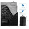 Traveling Camping Portable Double Person Waterproof Sleeping Bag W/ 2 Pillows