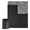 Traveling Camping Portable Double Person Waterproof Sleeping Bag W/ 2 Pillows
