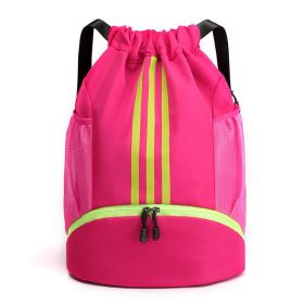 Women's Fashionable Drawstring Bag For Travel Backpack (Color: Pink)