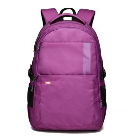 Leisure Large Capacity Student Class bag Backpack (Color: Purple)